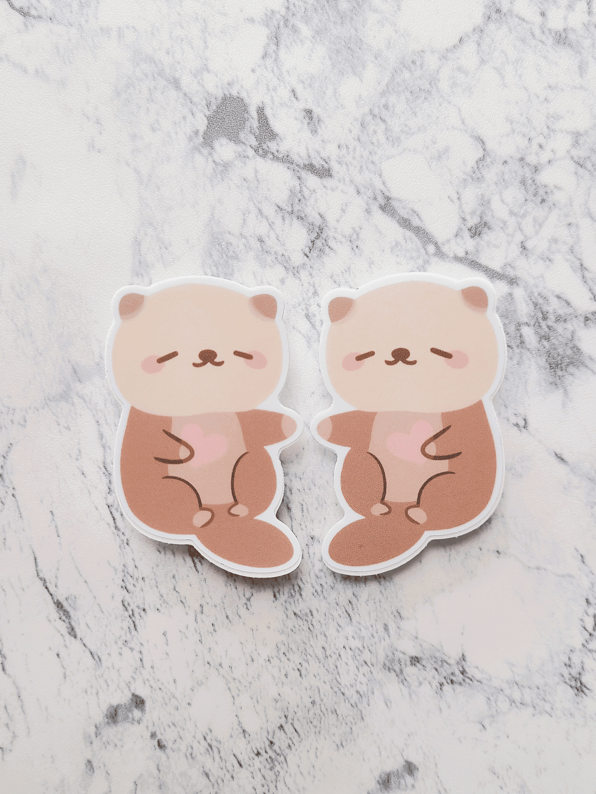 Sea Otter Couple Stickers product image (1)