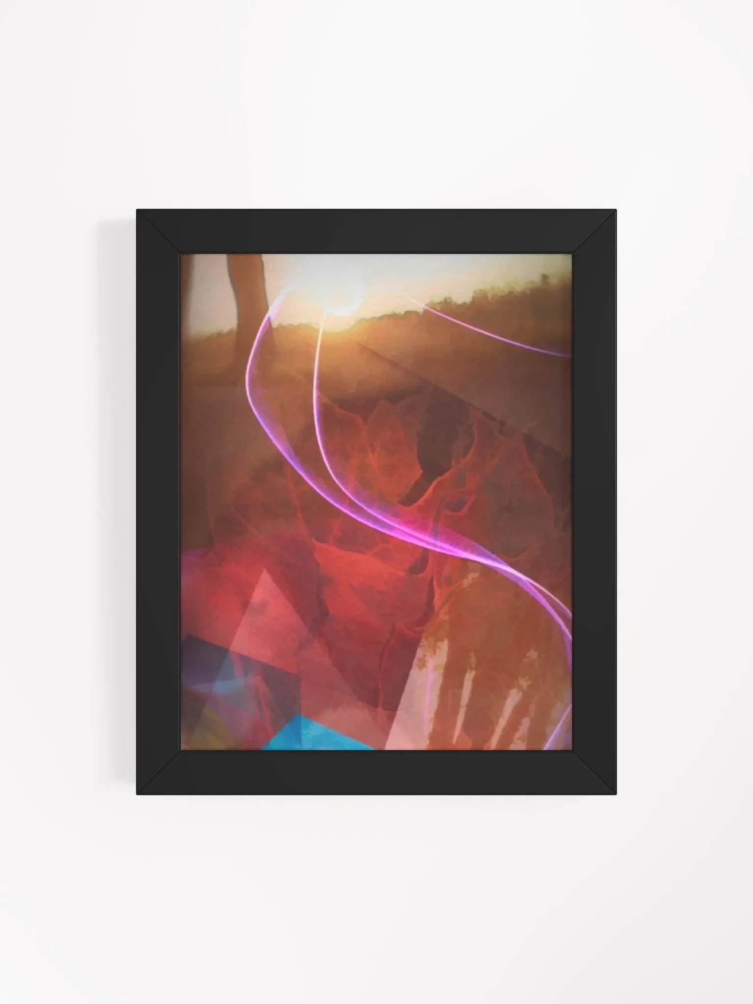Leaf In a Sunset Framed Poster product image (60)