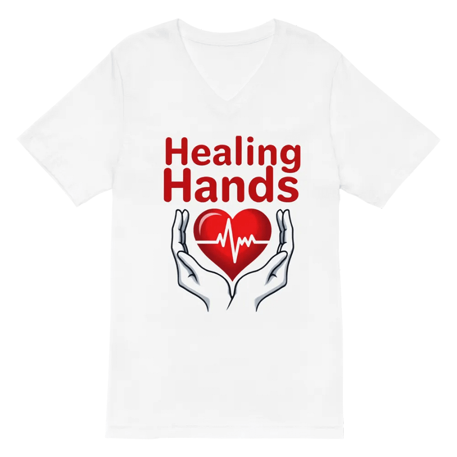 Healing Hands Heartbeat V-Neck Tee product image (2)
