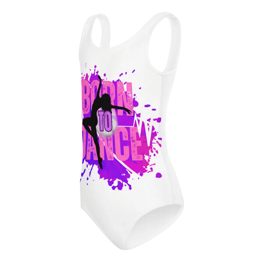 Born to Dance Her Silhouette Kids Swimsuit product image (7)