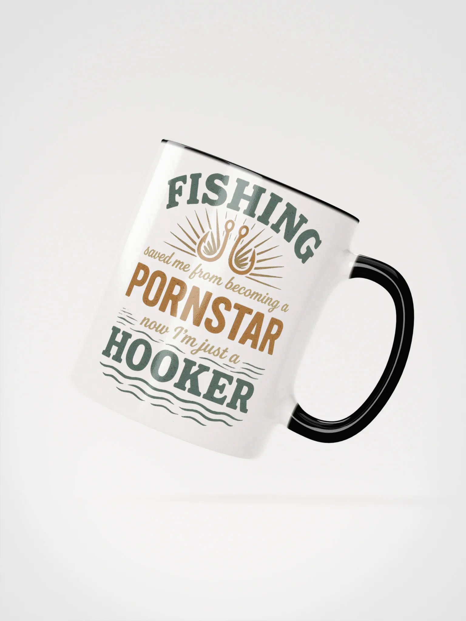 Vintage Fishing Hooker Humor Coffee Mug – Funny Gift product image (10)