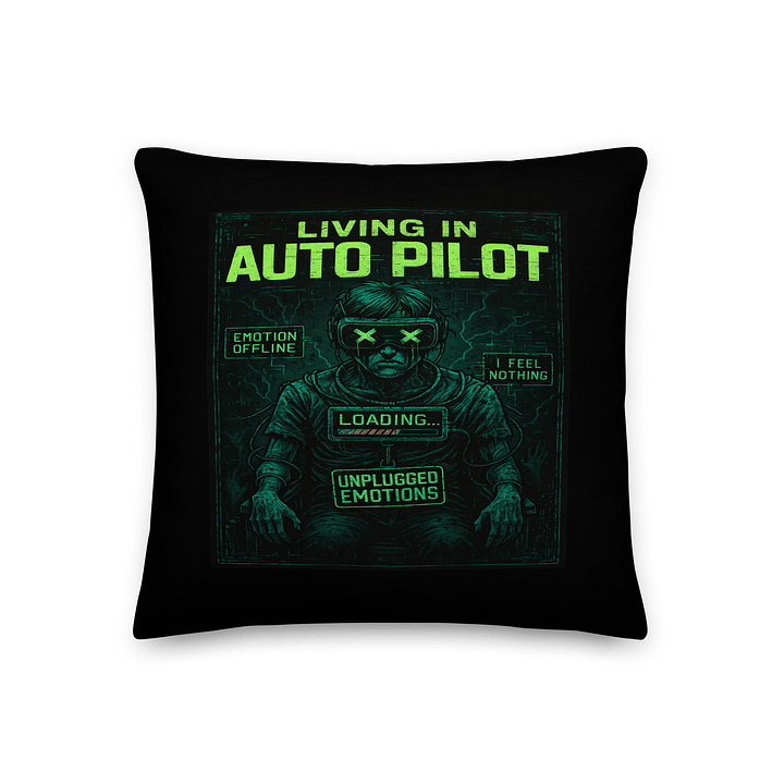 Living in Auto Pilot Pillow product image (1)