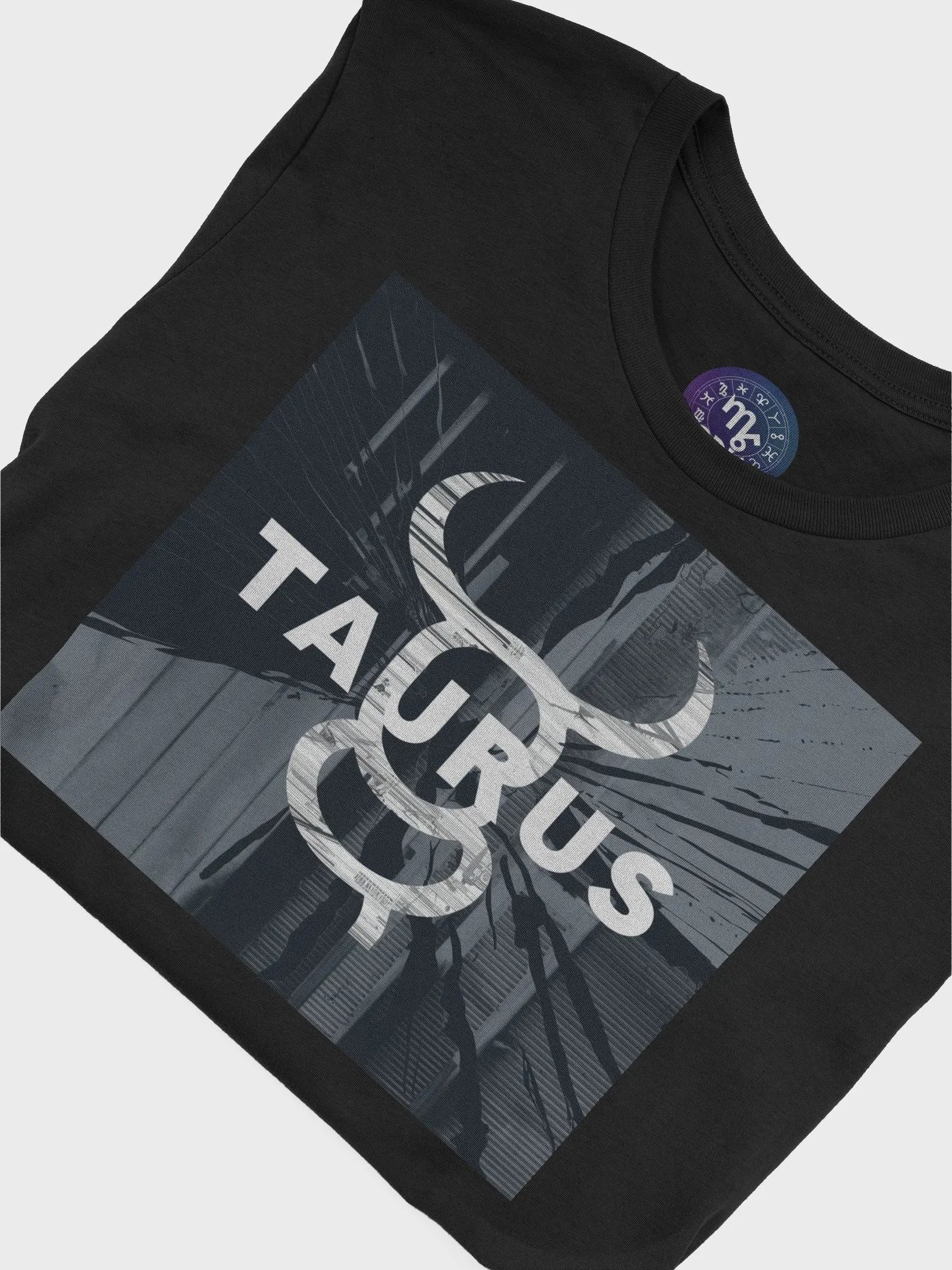 Taurus Zodiac Unisex T-Shirt with Abstract Design product image (7)