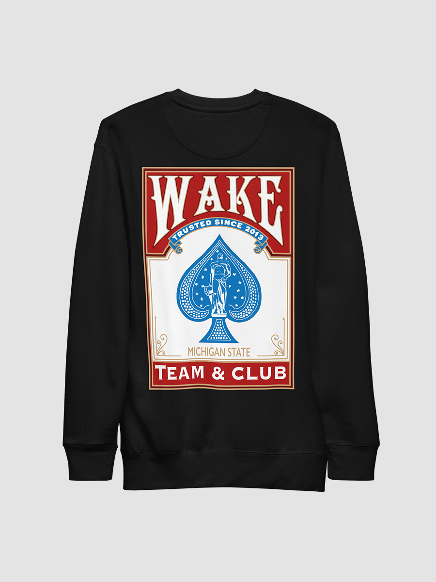 MSU Wake Card Crewneck (Red) product image (2)