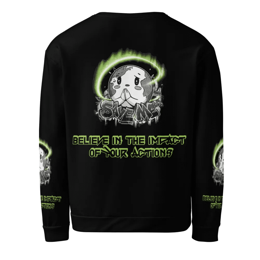 Save Me Recycled Unisex Sweatshirt – Wear Your Commitment product image (7)