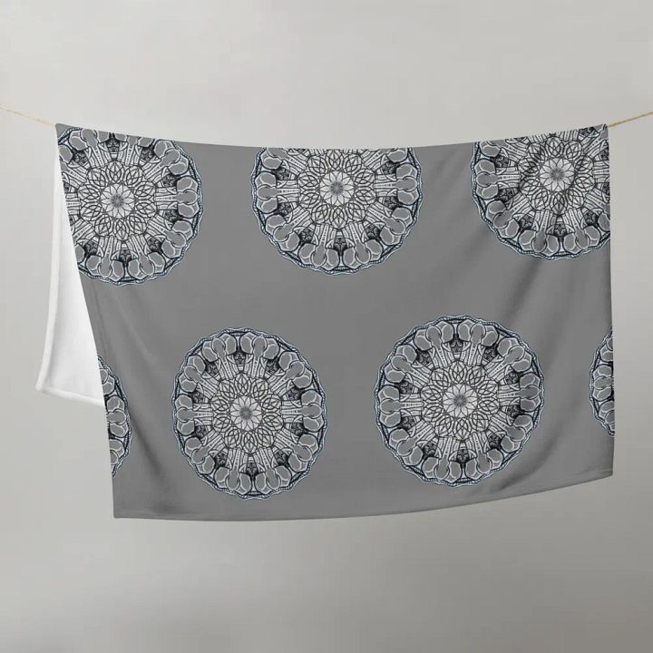 Ornate Floral Delight Throw Blanket product image (2)