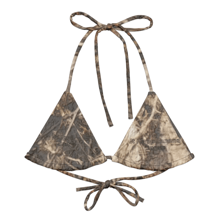 Recycled Padded String Bikini Top - Dead Split - It Happennnns Camo product image (2)