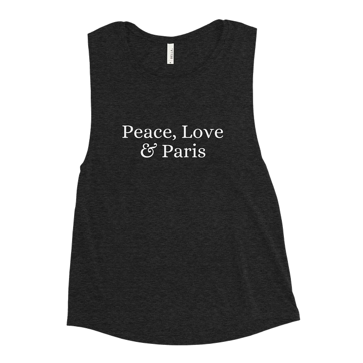 Peace, Love and Paris Women's Flowy Muscle Tank product image (4)