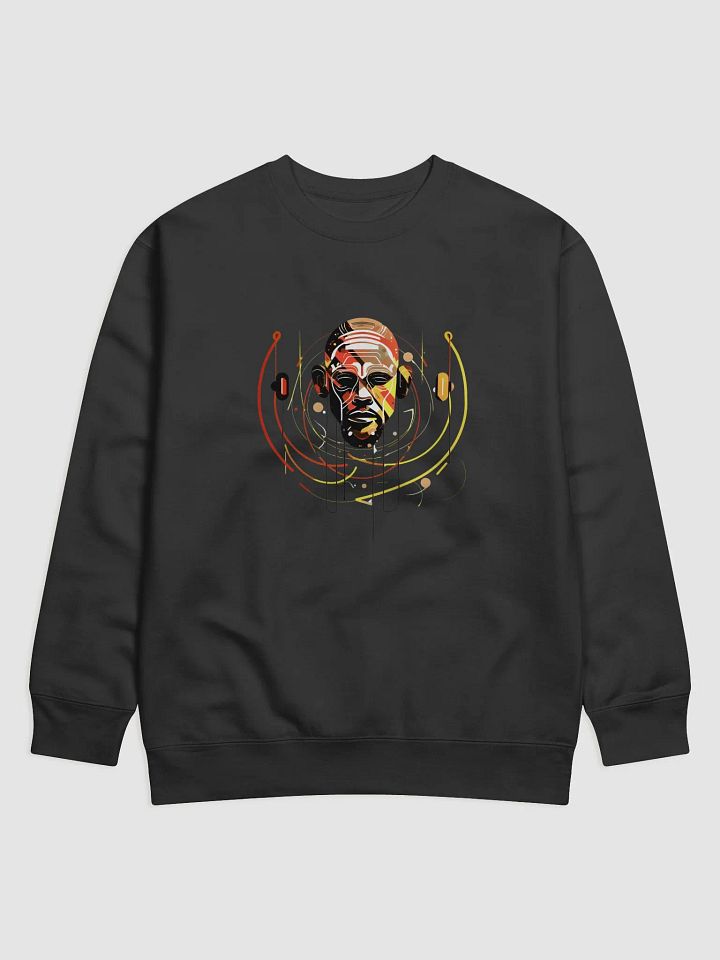 Abstract Headphones Techno Art Long Sleeve Sweater – Vibrant Music-Inspired Pullover product image (4)