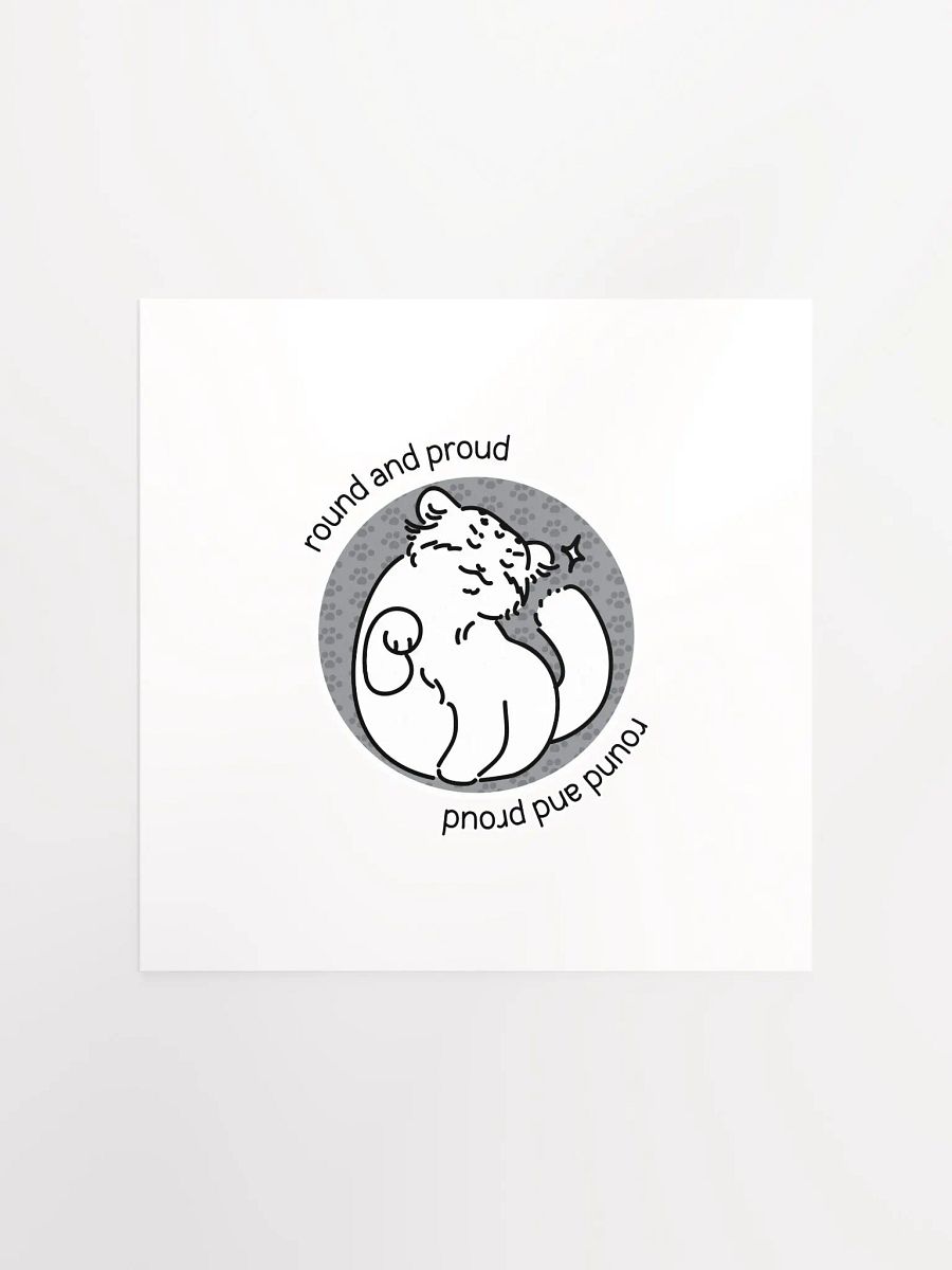 Round and Proud Manul Unlabeled Version - Matte Poster product image (1)