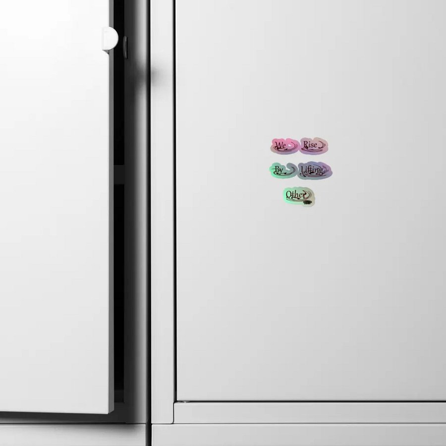 We Rise By Lifting Other - Kiss-Cut Holographic Sticker Sheet product image (4)