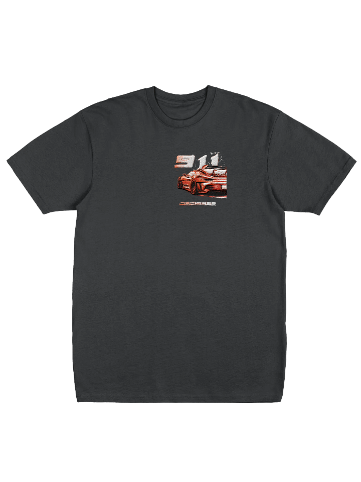 Stylized Porsche 911 GT3 Rear View Tee product image (2)
