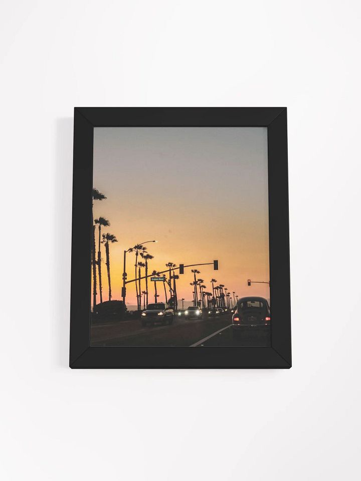 Golden West Coast - Framed High-Quality Matte Poster product image (1)