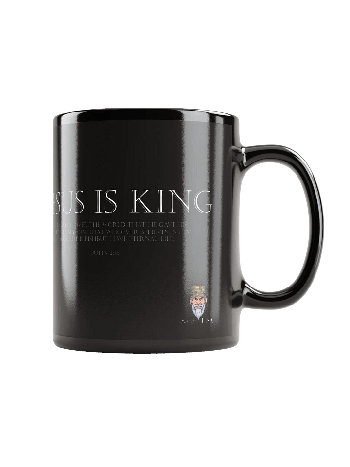 Jesus is King Black Mug product image (2)