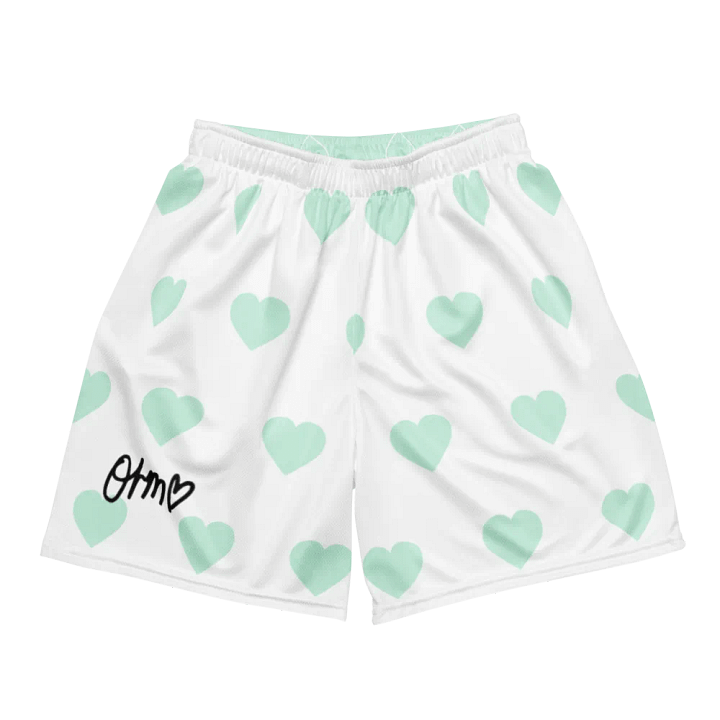 Orm Kornnaphat Unisex Mesh Shorts (White & Blue) product image (1)