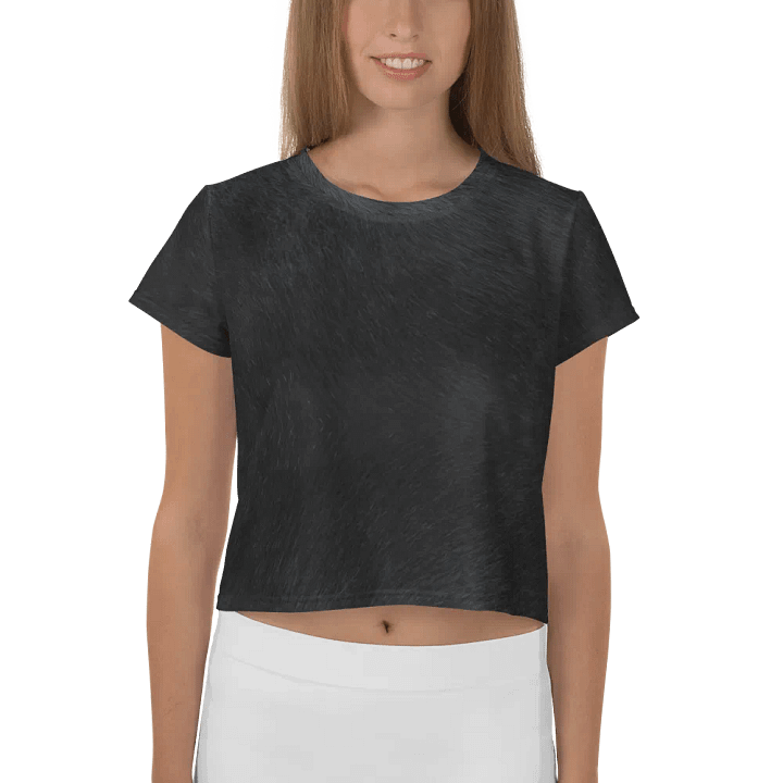 Black Cat Crop Tee product image (1)