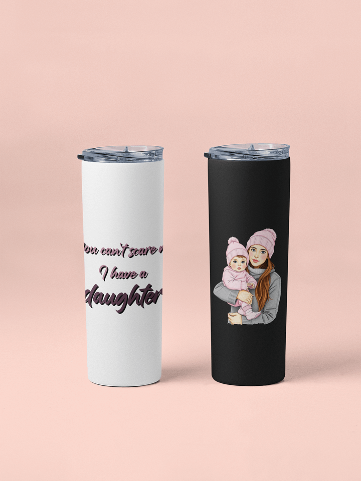Stay Refreshed, Mama - Tumbler for Girl Moms - Blue eyes, Brown hair product image (1)