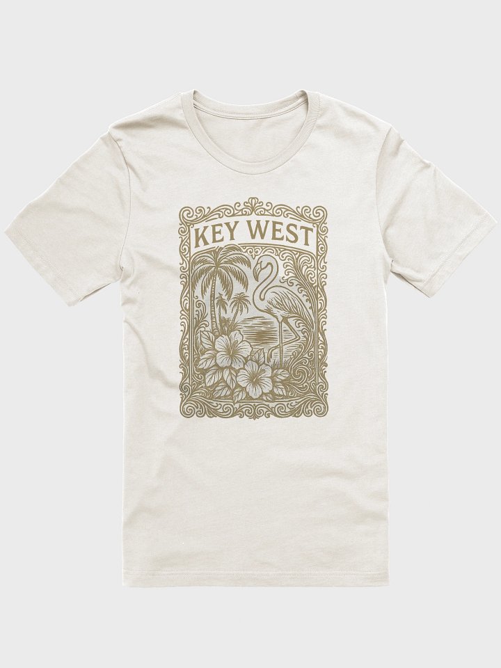 Key West Tropical T-Shirt Ultra Soft Tee with Flamingo and Hibiscus product image (2)