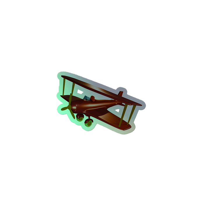 Skyward Dreams Holographic Biplane Sticker Set product image (2)