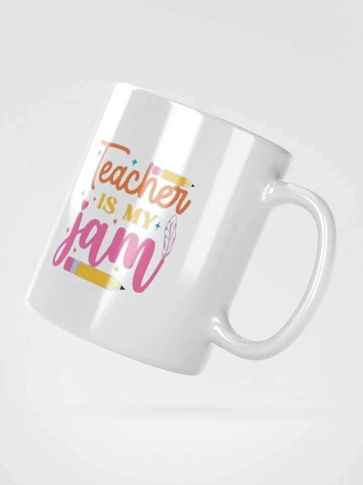 White Glossy Mug Teacher product image (2)