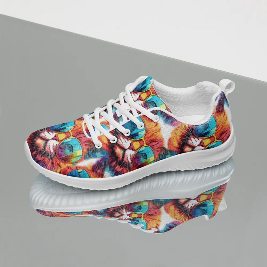 Psychedelic Cat Canvas Women's Shoes product image (10)