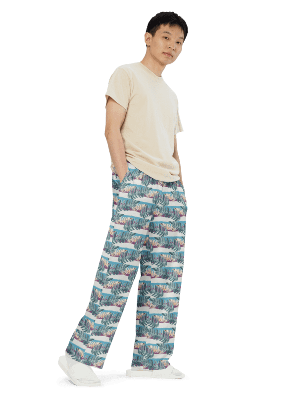 Tropical Stripes | Unisex Wide-Leg Pants product image (1)