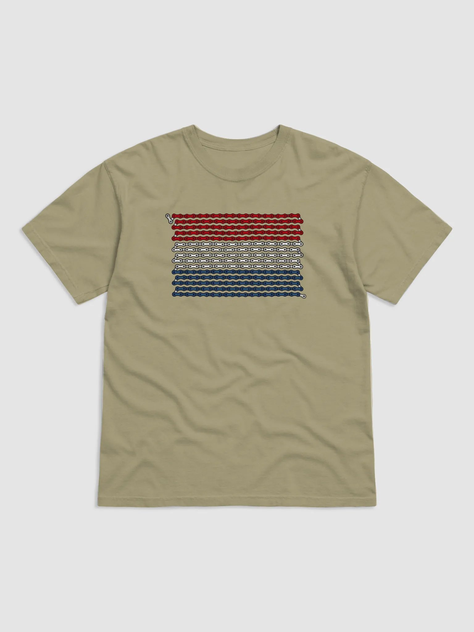 Netherlands Bike Chain Flag on Heavyweight Tee product image (4)
