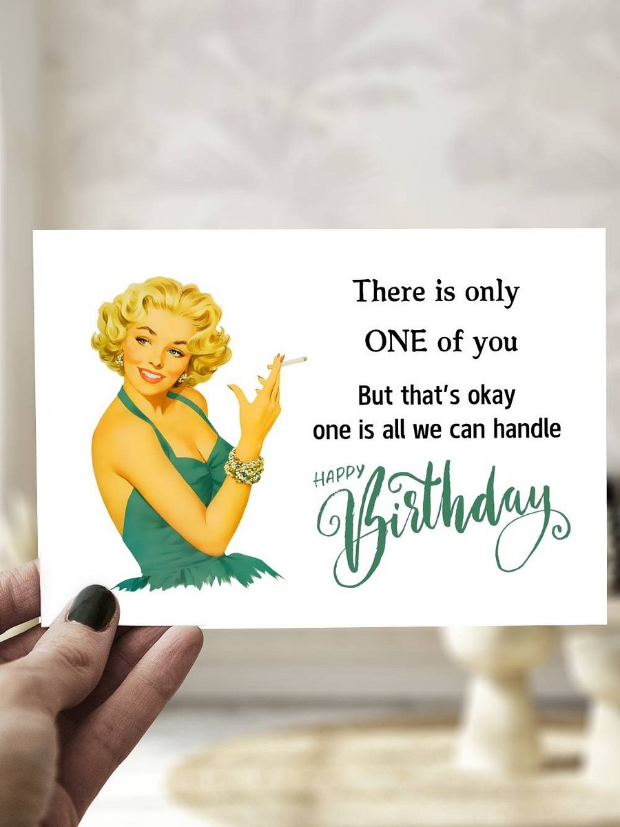 1950s Retro Happy Birthday Card product image (1)