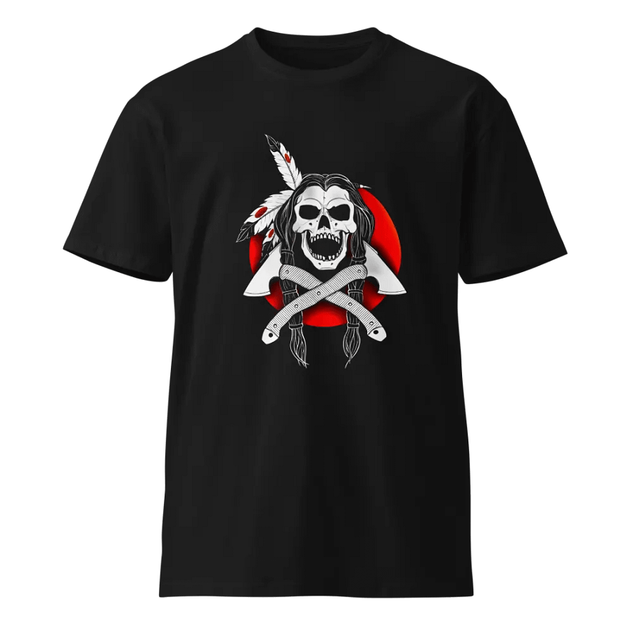 Tribal Skull Braids Unisex Tee product image (2)