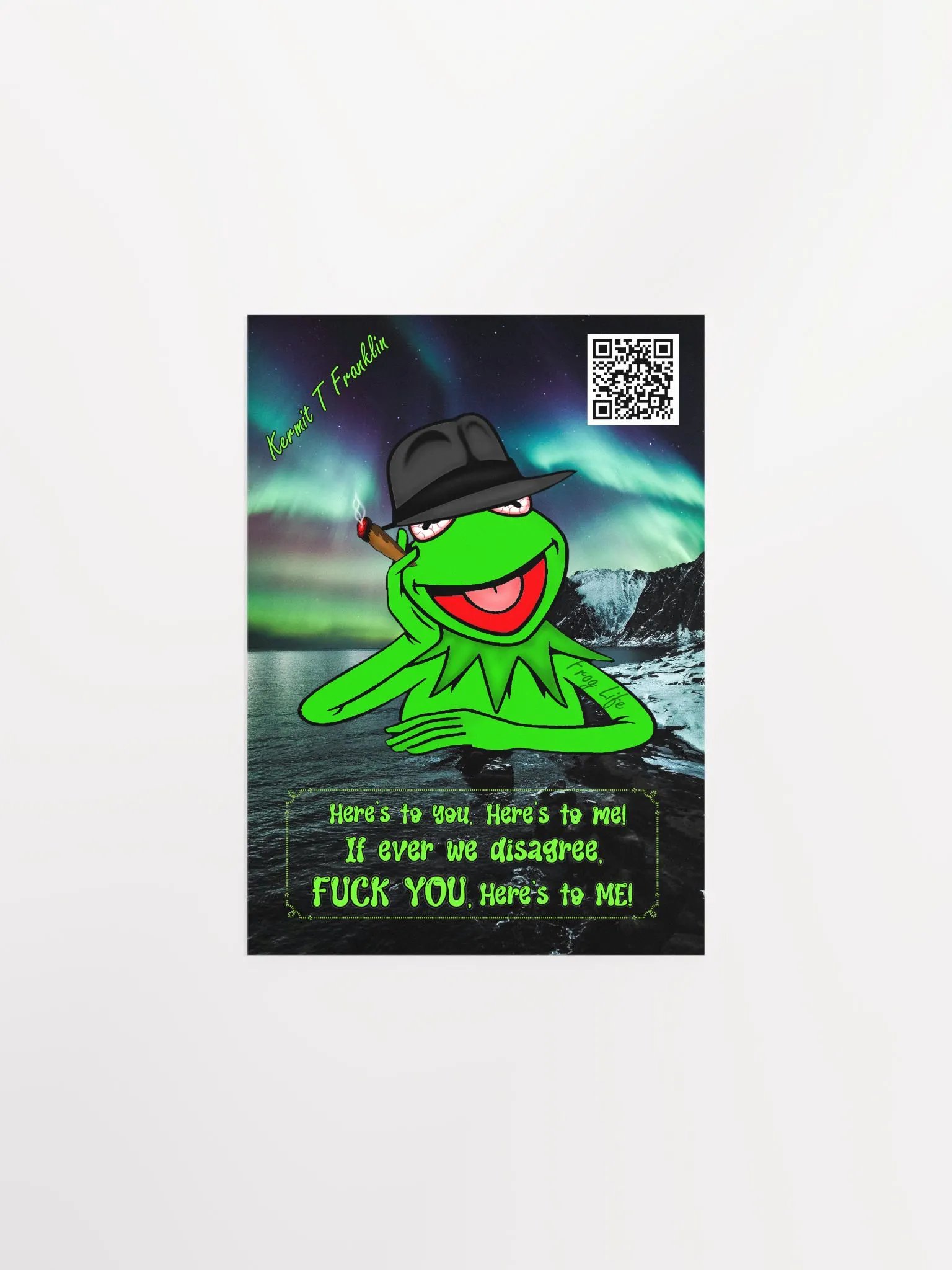 Gangster Kermit's Northern Lights Poster product image (1)