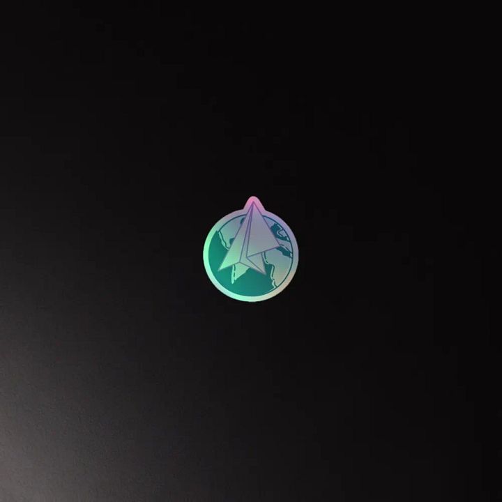 Nomadic Activist Logo Holographic Sticker product image (2)