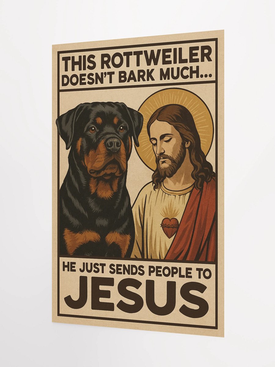 This Rottweiler Doesn’t Bark Much… He Just Sends People to Jesus. product image (7)