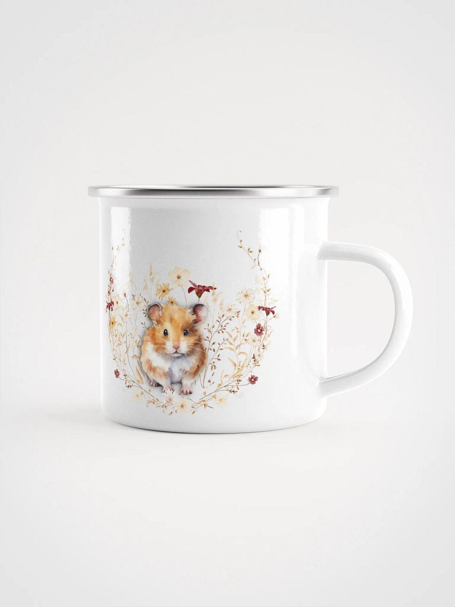 Whimsical Woodland HAMSTER Enamel Mug - Tasse für Hamsterfreunde product image (2)