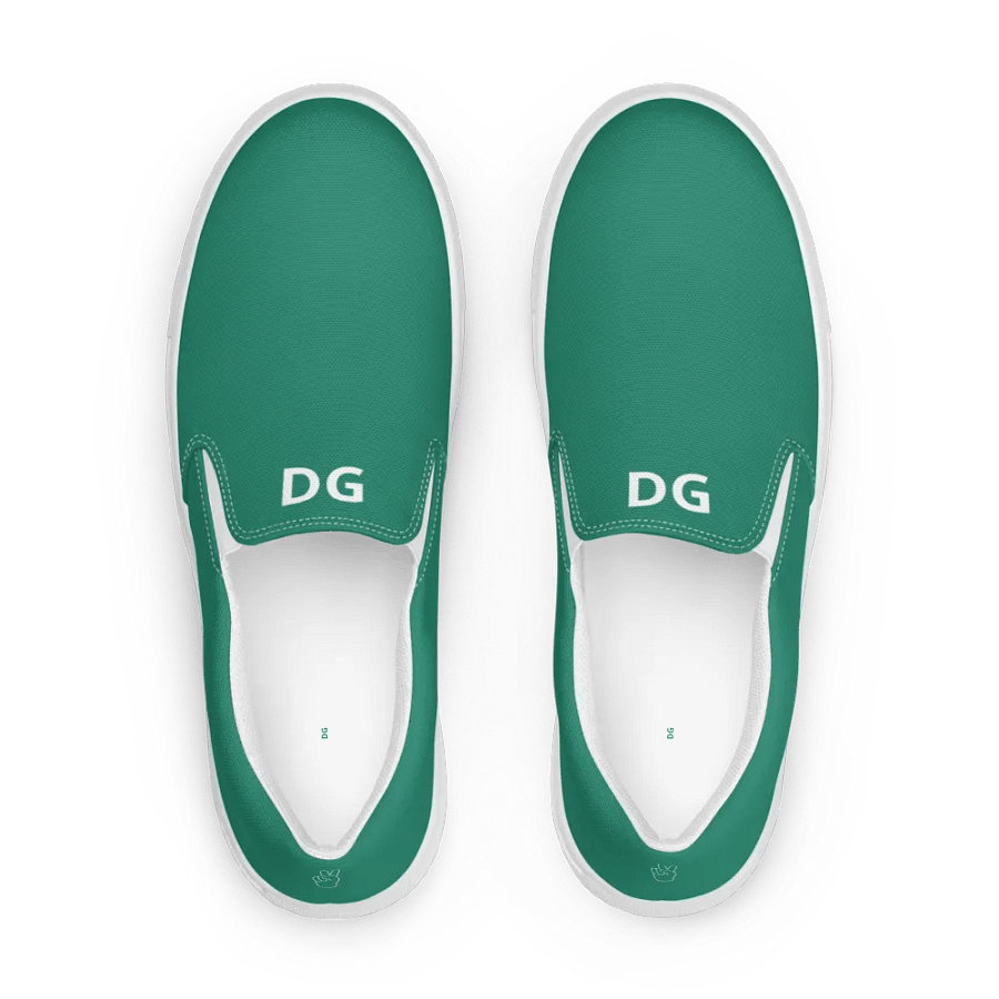 Teal Detail Grandma DG Women's Canvas Slip-Ons product image (2)