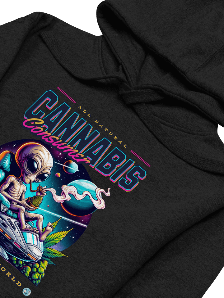 Out of This World - Alien Cannabis Consumer | Premium Unisex Hoodie product image (2)