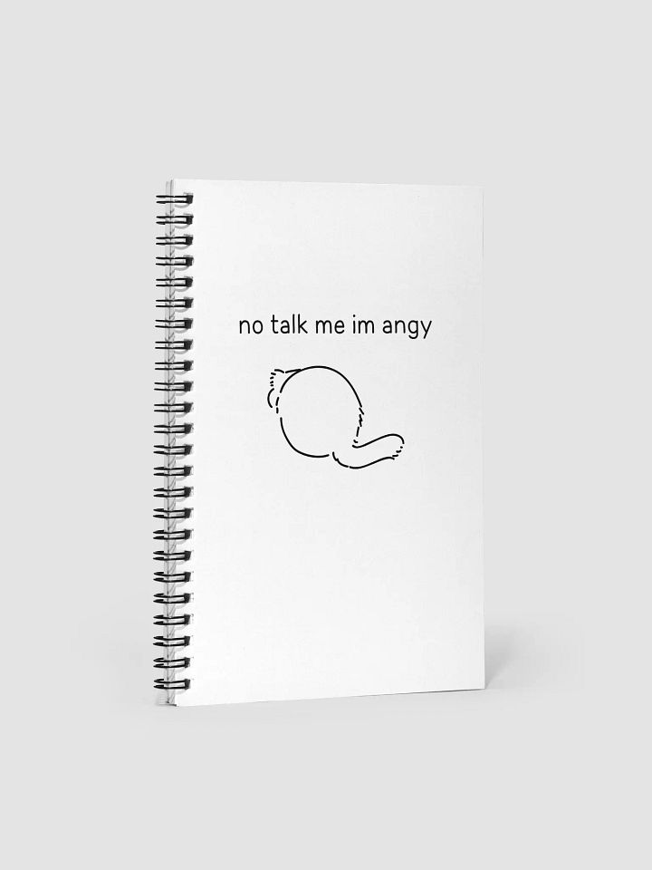 No Talk Manul Angy - Spiral Notebook product image (1)
