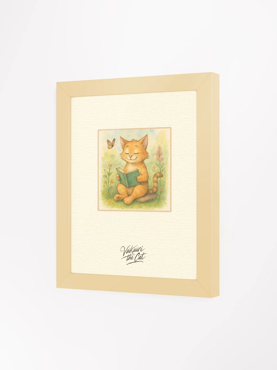 Vaikauri Cat Reading Artprint product image (6)