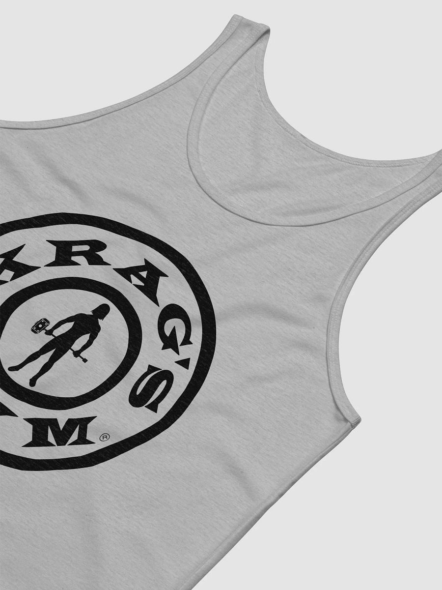 Krag's Gym Tank Top (black letter bullseye) product image (16)