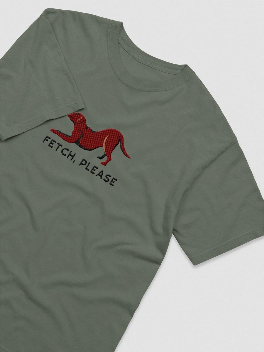 Fetch Please T-Shirt(Embroidered) of a Labrador Retriever(Chocolate) product image (6)