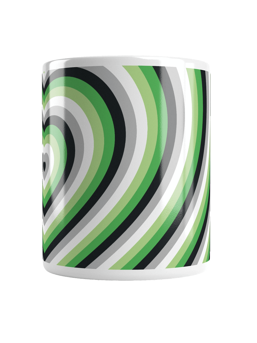 Aromantic Pride Hearts Mug (Right-handed) product image (6)
