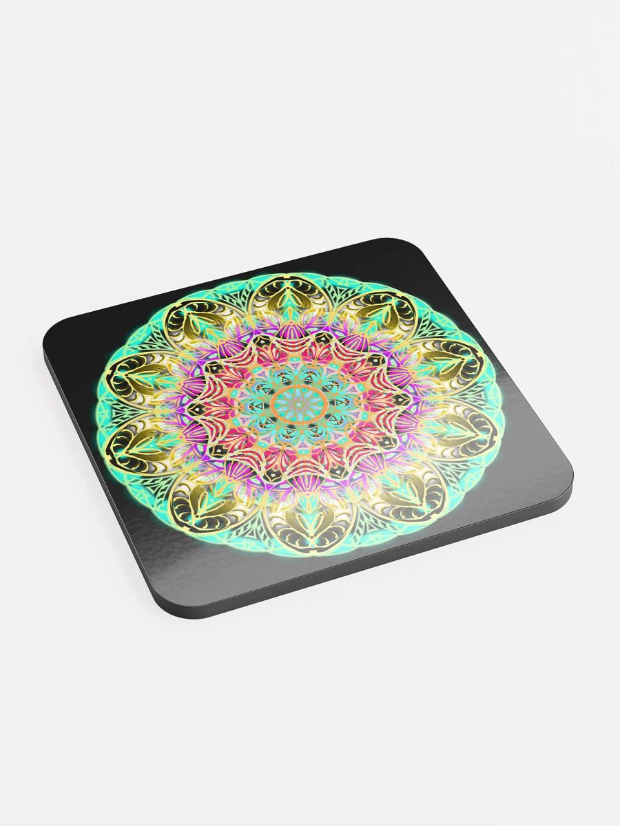 Kaleidoscope Mandala Cork Coaster product image (2)