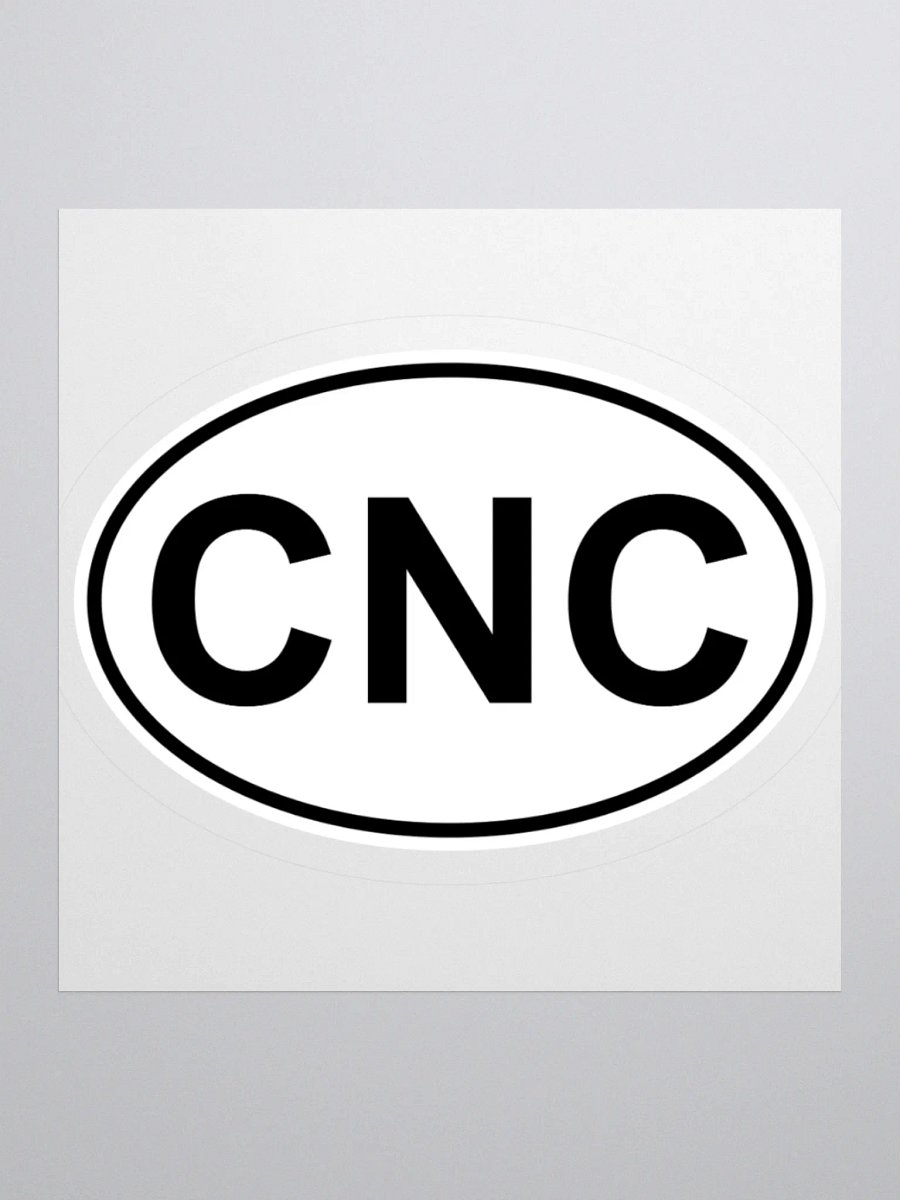 CNC Oval Sticker product image (1)