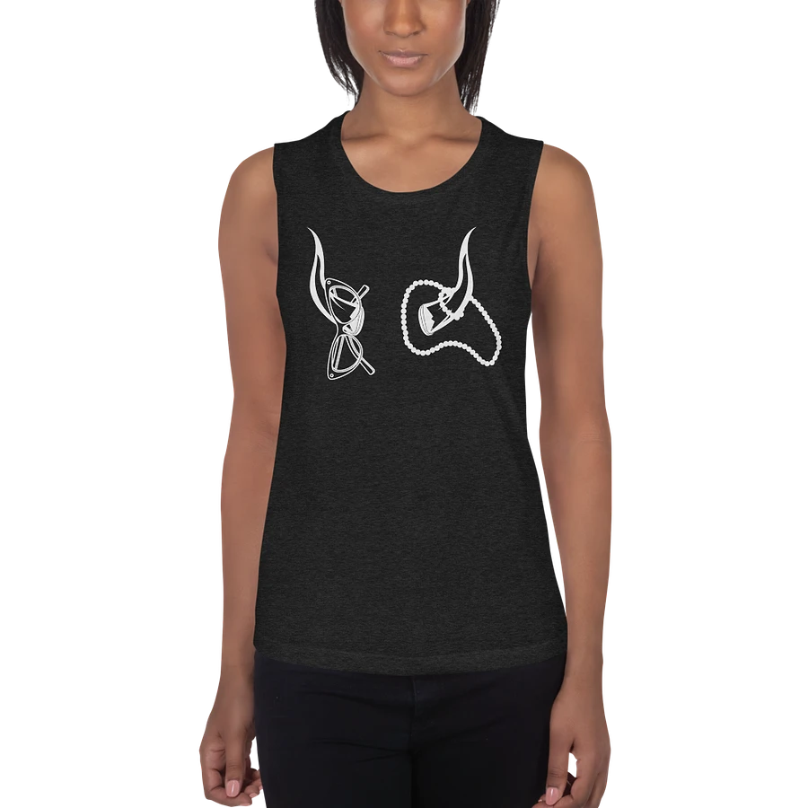 Horns, Glasses & Pearls Flowy Muscle Tank product image (1)