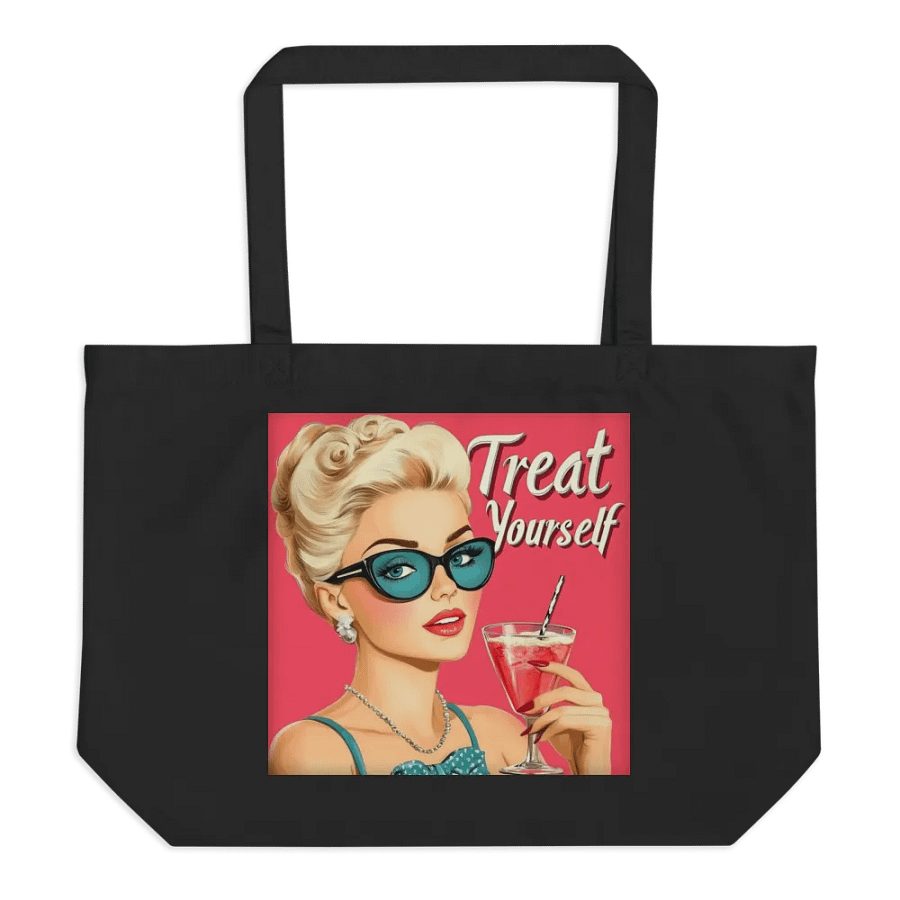 Treat Yourself Retro Chic Tote Bag product image (1)