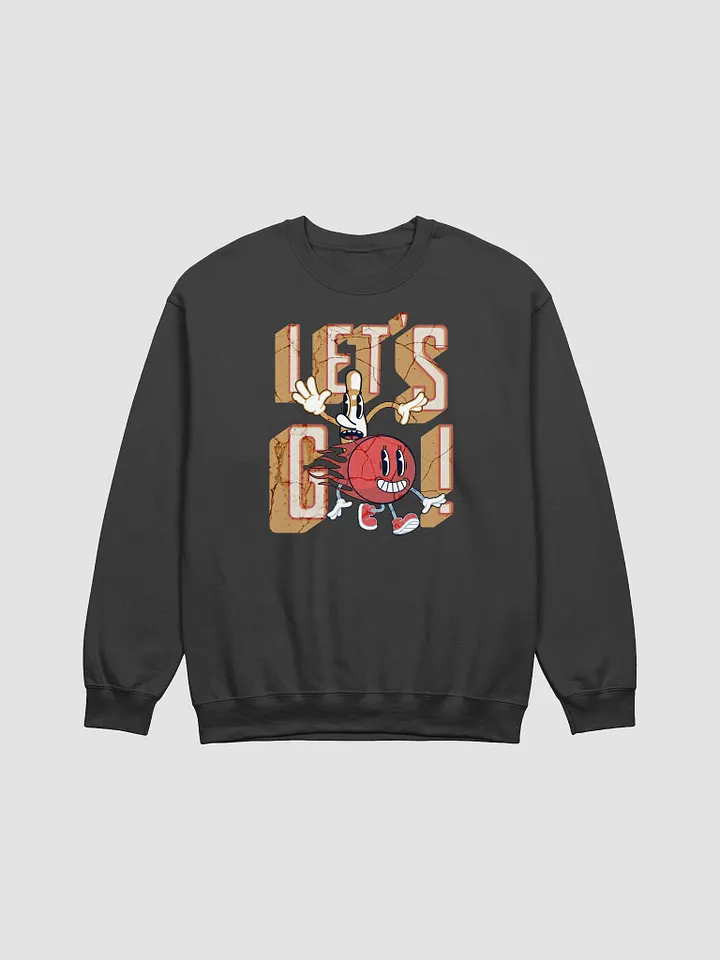 Lets Go Mascot Bowling Vintage Cartoon Duo Crewneck Sweatshirt product image (1)