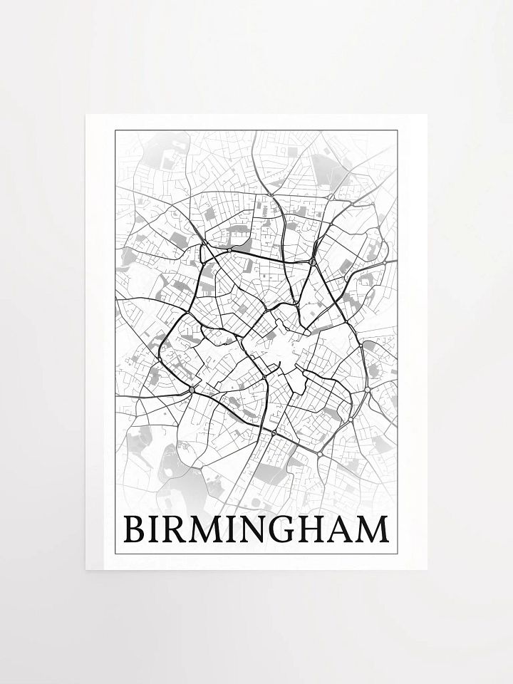 Birmingham, England, city map print product image (4)