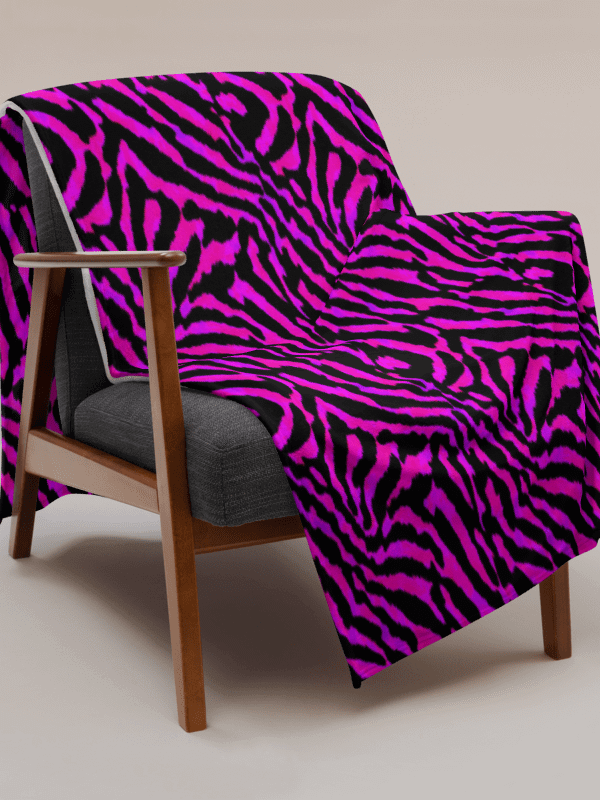Purple Zebra Blanket product image (5)