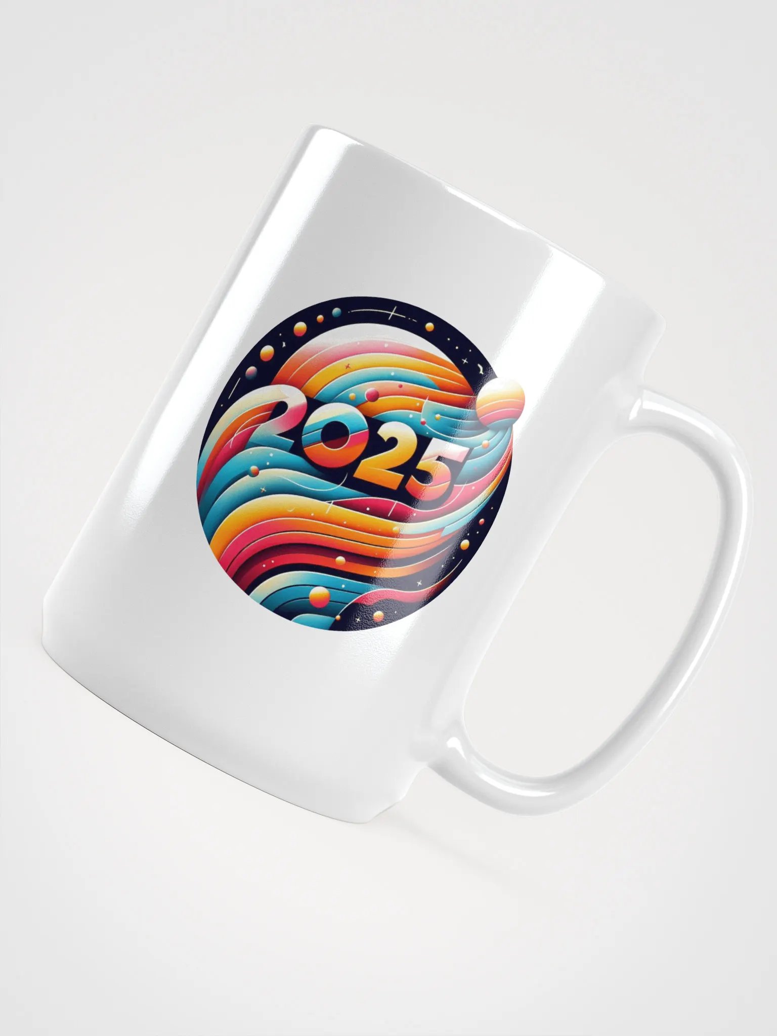 2025 Abstract Vision White Glossy Mug product image (4)