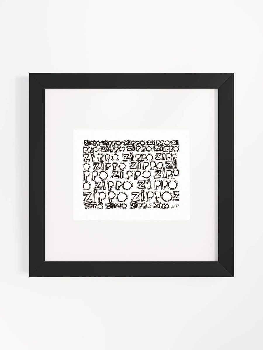 zippo Panel Card Print Framed product image (2)
