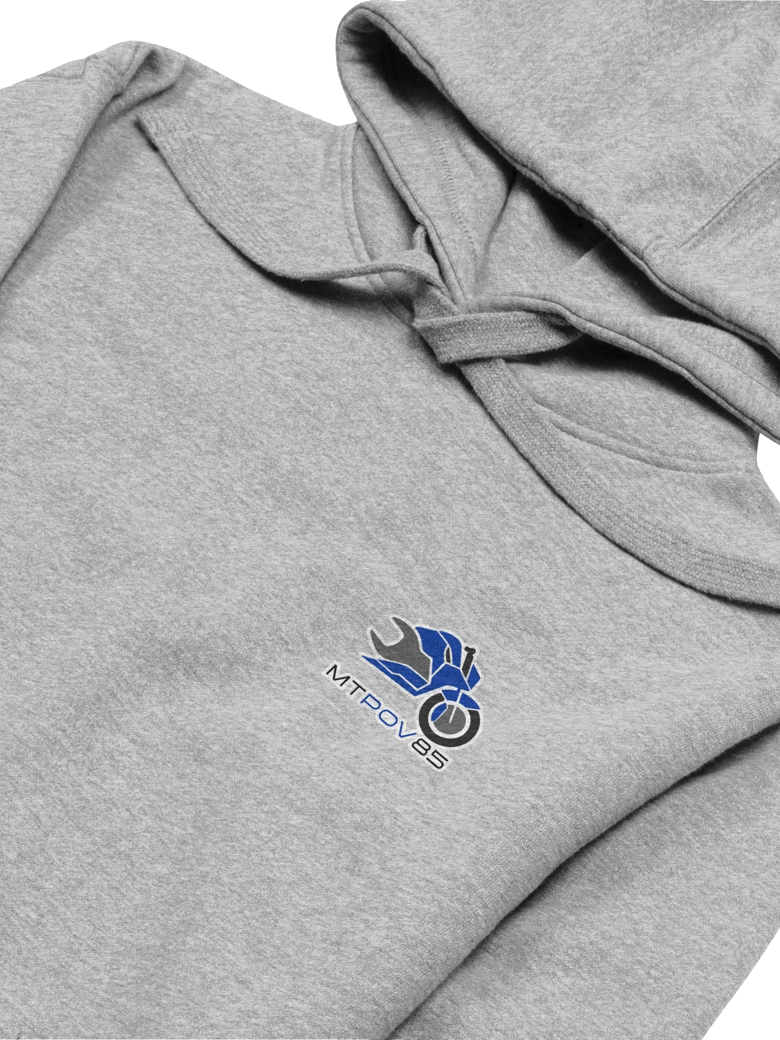 Rebuild. Ride. Repeat. Style 1 Grey Hoodie, Black Logo product image (3)